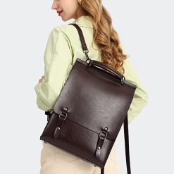 Women’s Genuine Leather British Academy Style Backpack