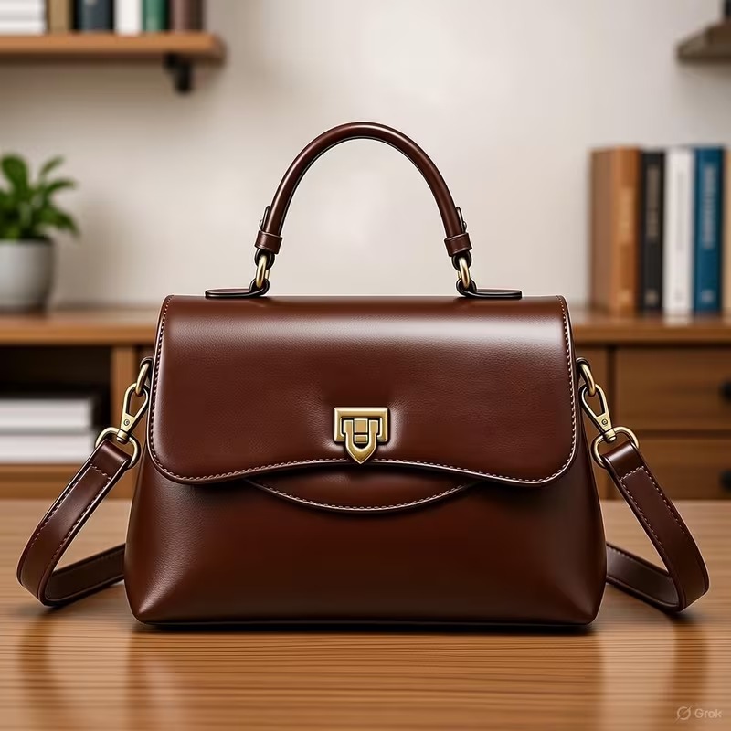 Women’s Genuine Leather Professional Messenger Bag
